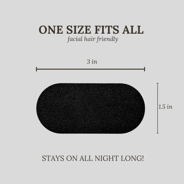 Anti-Mouth-Opening Tape dimension diagram — 76x38mm size specification — Glow Ritual





