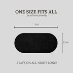 Anti-Mouth-Opening Tape dimension diagram — 76x38mm size specification — Glow Ritual




