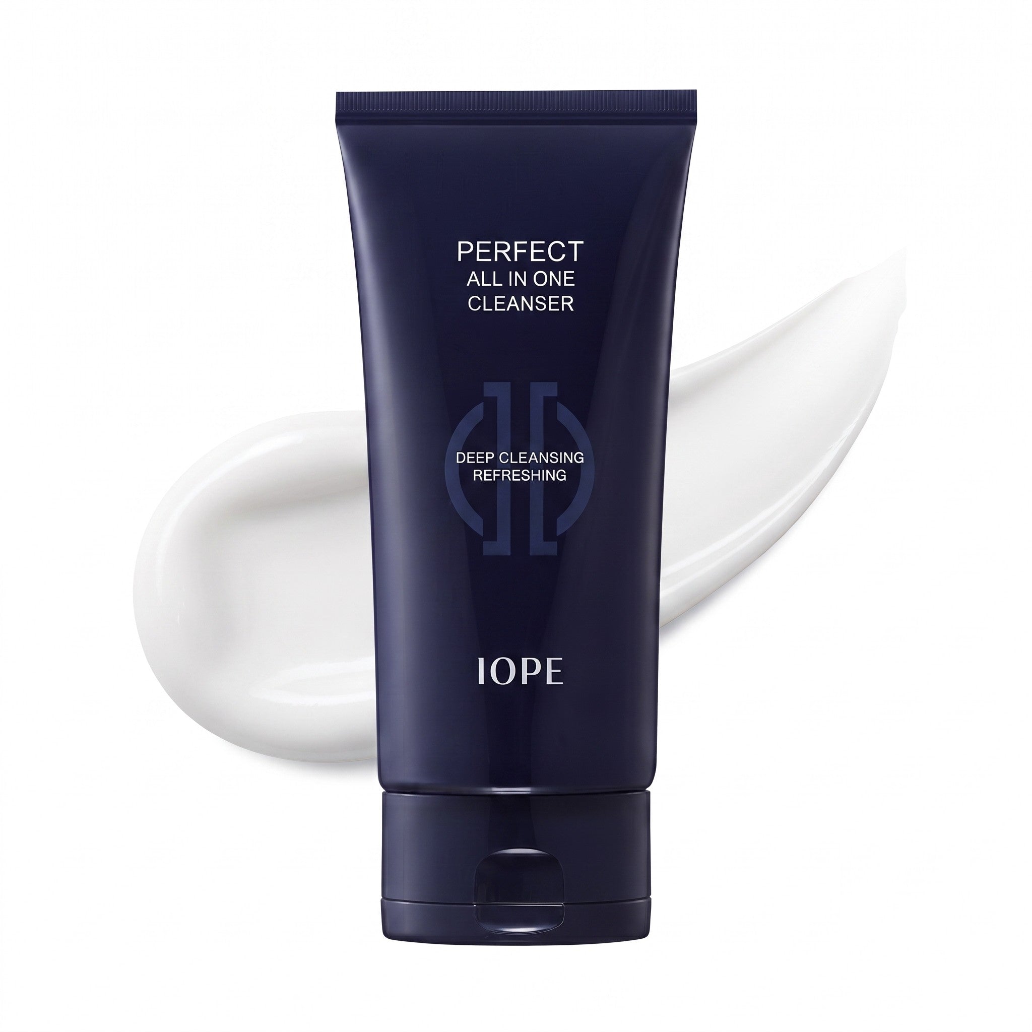 IOPE Men Perfect All In One Cleanser 125ml - Deep Cleansing Refreshing Foam Tube
