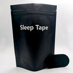 Anti-Mouth-Opening Tape Black variant — Sleep Tape black pouch with black oval patch 30pcs — Glow Ritual

