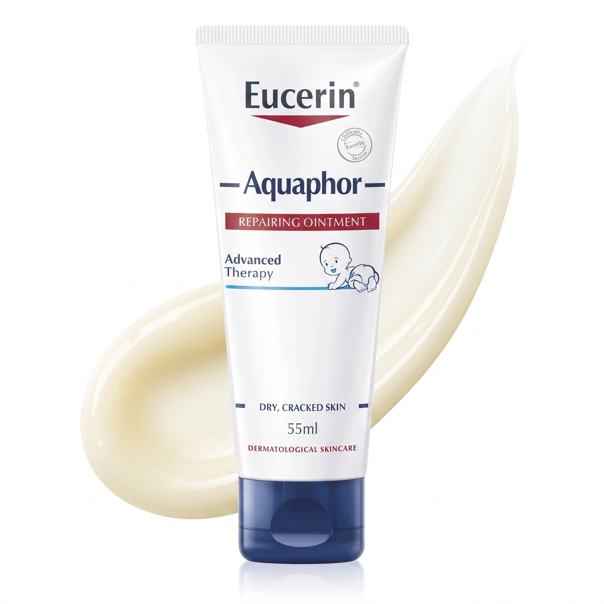 Eucerin Aquaphor Repairing Ointment 55ml white tube with navy cap — Glow Ritual

