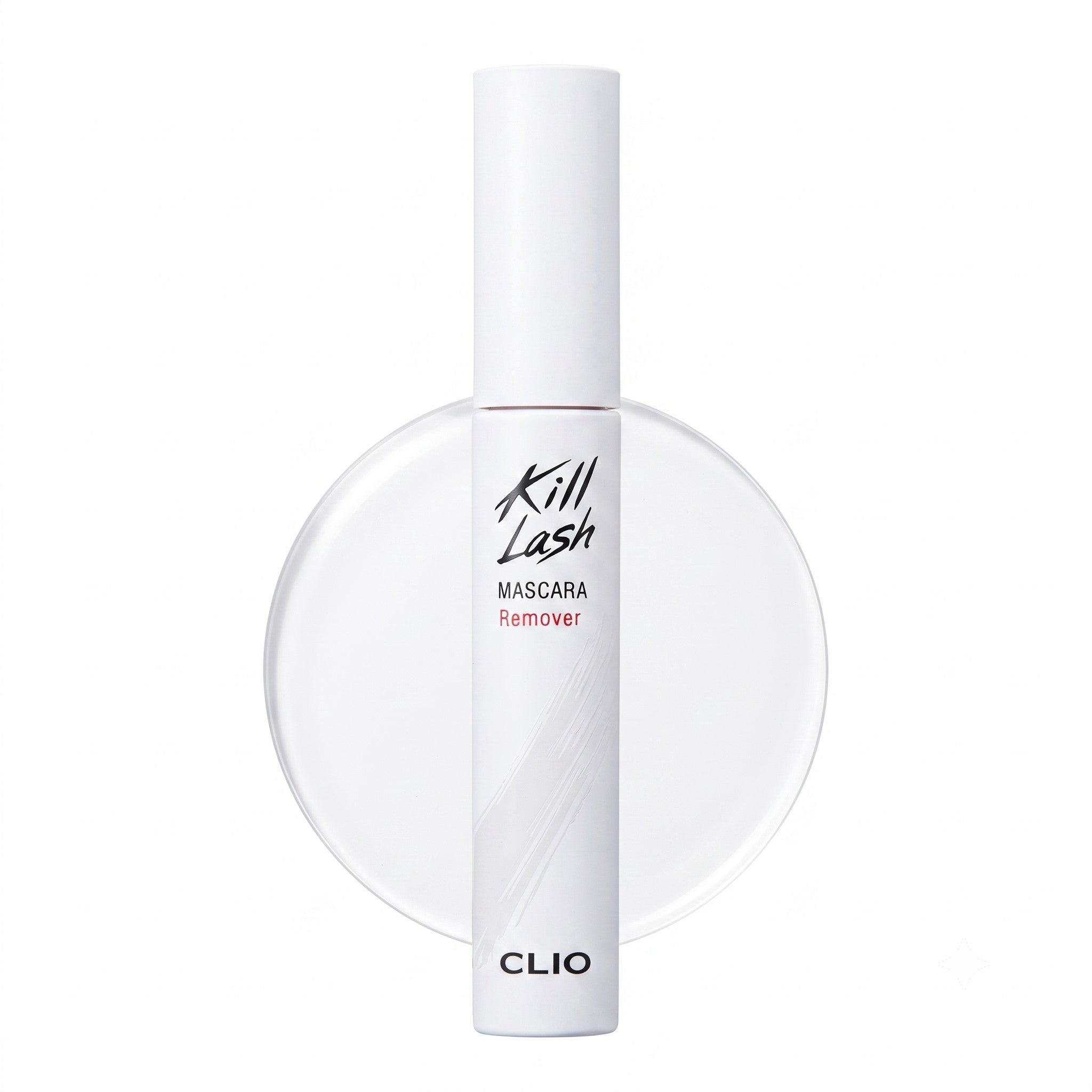 CLIO Kill Lash Mascara Remover 8.5g white tube product shot on white background
