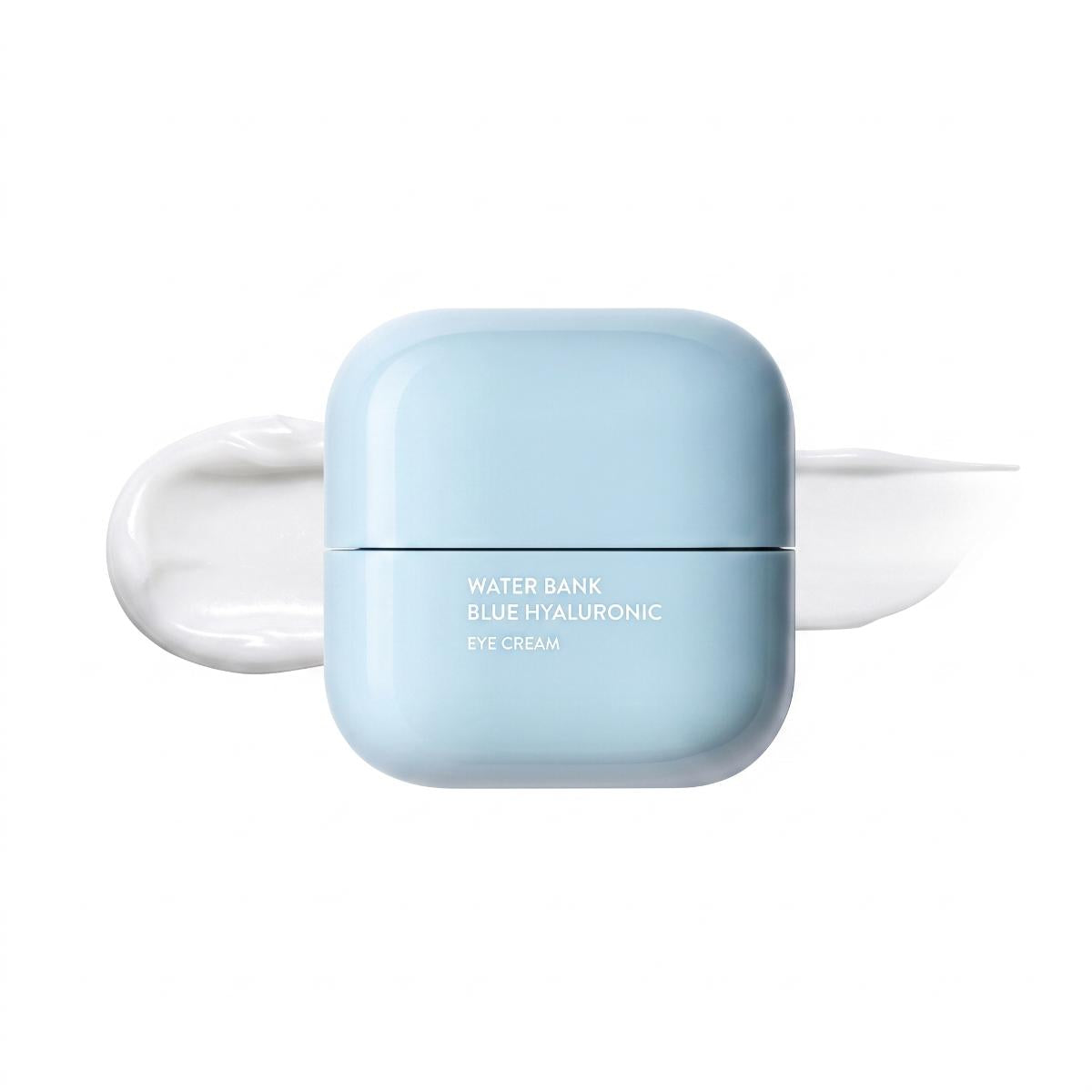 LANEIGE Water Bank Blue Hyaluronic Eye Cream 25ml – Deep hydrating eye cream with hyaluronic acid for plump, bright, and de-puffed under-eye area
