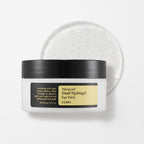 COSRX Advanced Snail Hydrogel Eye Patch 60 Patches – White jar with black lid and gold label with snail secretion filtrate for under-eye hydration and de-puffing
