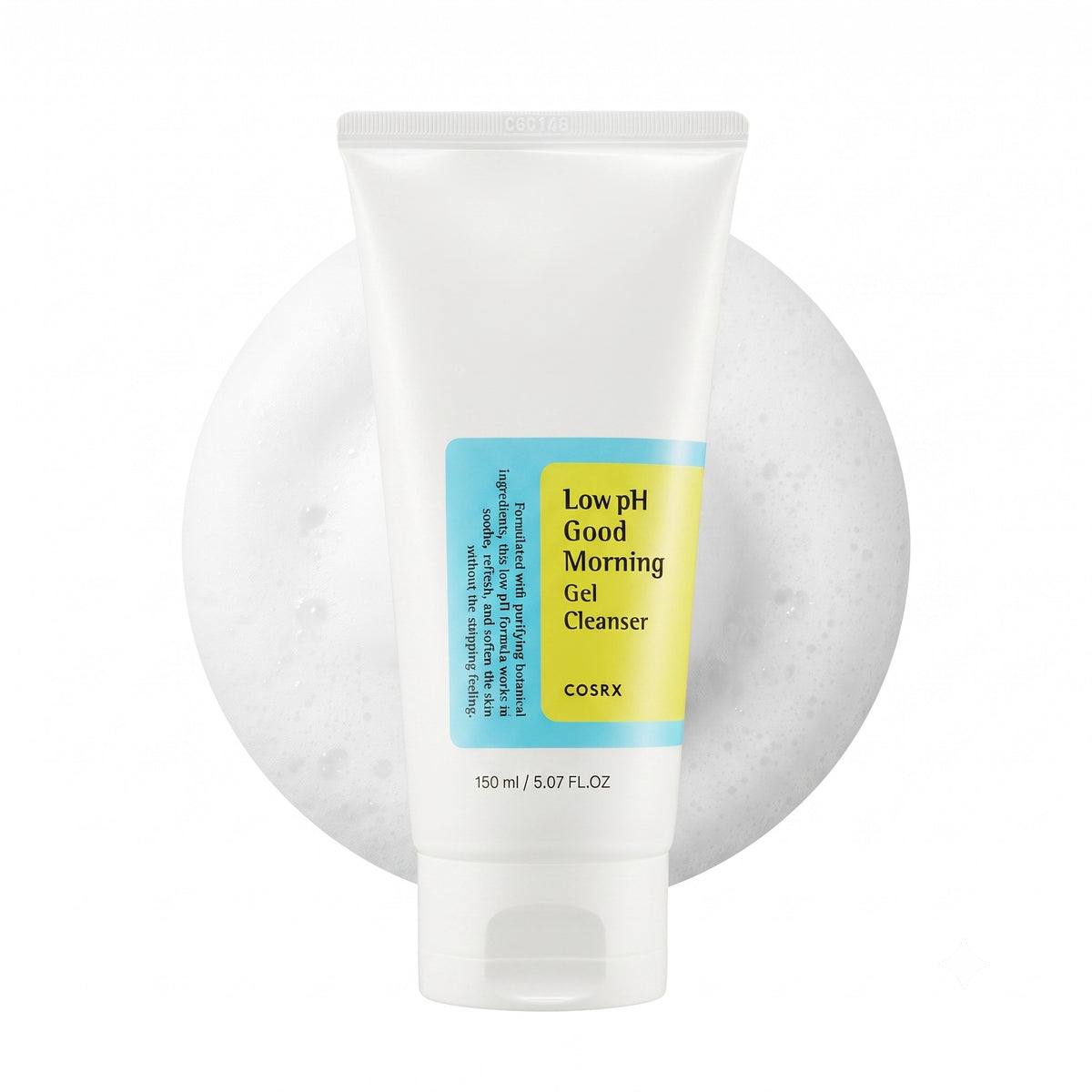 COSRX Low pH Good Morning Gel Cleanser 150ml - Tea Tree Oil & Betaine Salicylate gentle low pH gel cleanser for all skin types, Korean skincare
