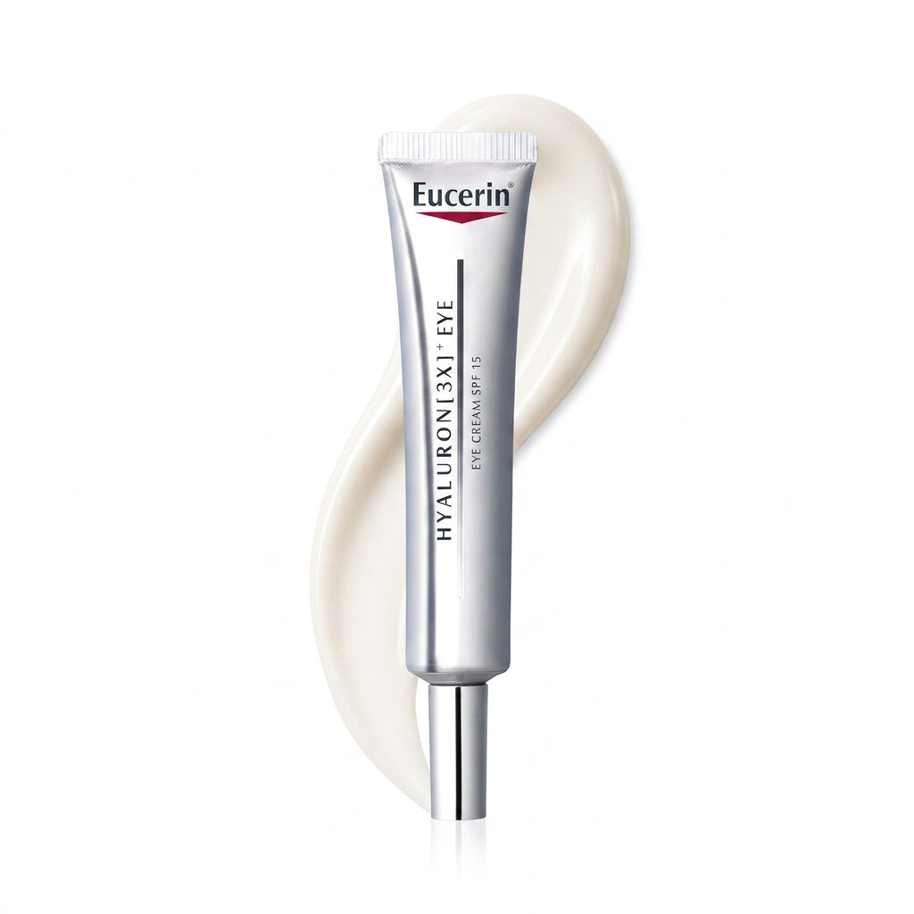 Eucerin Hyaluron 3X Eye Cream SPF15 15ml silver tube — Glow Ritual
