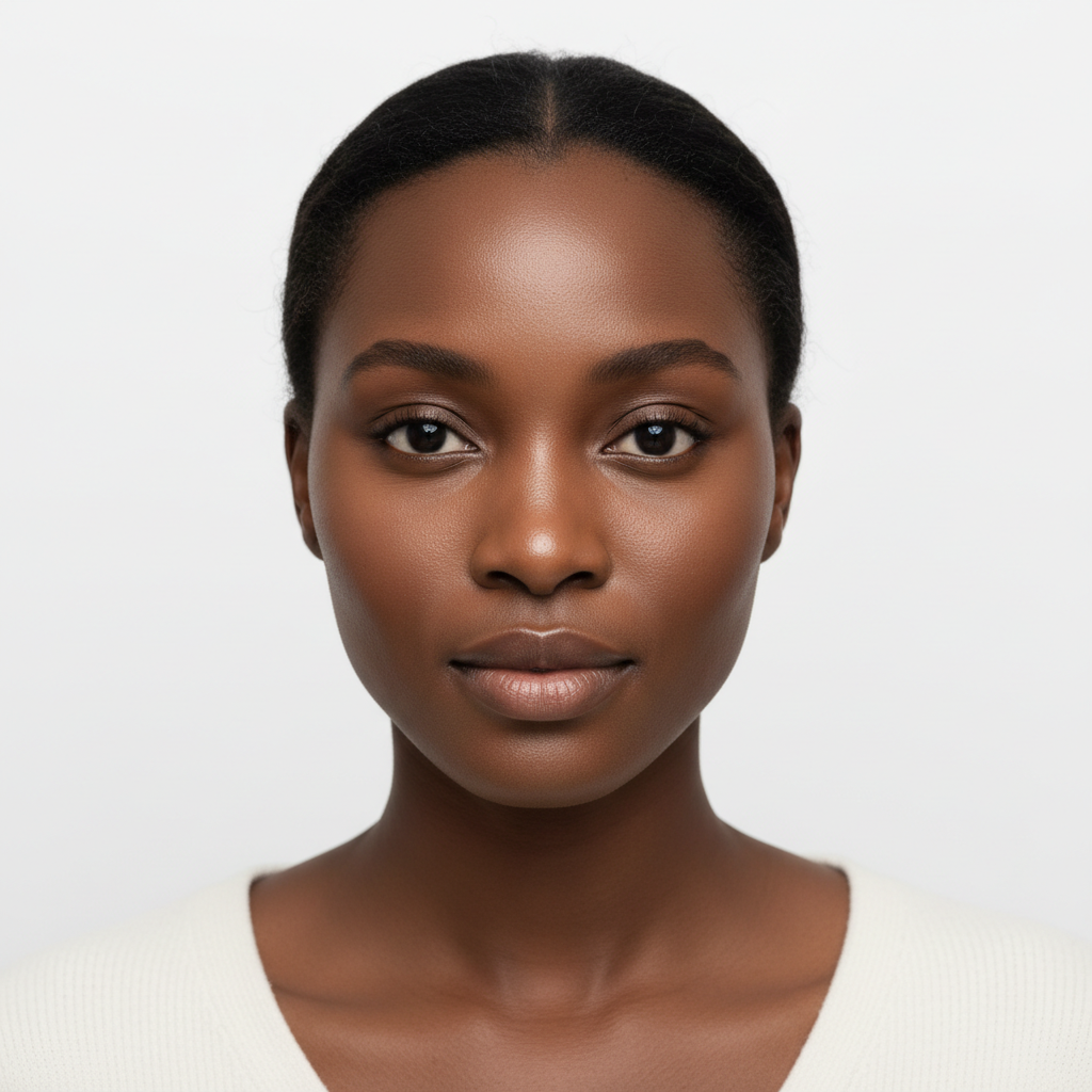 Black woman with radiant glowing skin after SKINFOOD Carrot Carotene Moist Effector treatment — Glow Ritual
