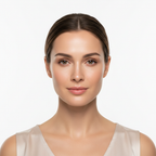 Western woman with glowing calm skin facing forward after Blanc Nature Heartleaf Toner routine — Glow Ritual
