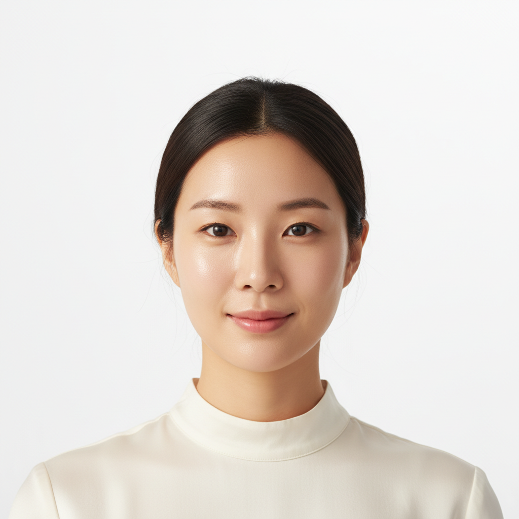 Korean woman with fresh clean luminous skin after Eucerin Dermo Repair Solution Toner — Glow Ritual
