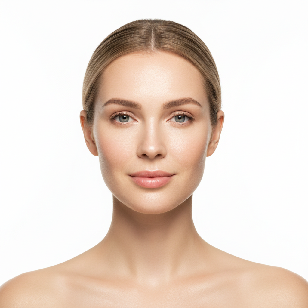Western woman with glowing soothed skin after I'm From Mugwort Sheet Mask treatment — Glow Ritual
