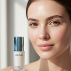 Caucasian woman with radiant poreless skin after using MEDICUBE Zero Pore Serum 2.0

