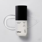 Refilled Hair Recovery Cytokine Booster Pro 70ml — frosted glass bottle with black cap and clear gel texture swatch on light gray background
