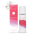 Superfood Oil Serum 30ml bottle with pink gradient label and matching pink box packaging by meta~pora, white background
