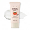 SKINFOOD Tomato Tone Up Sun Cream 50ml SPF50+ PA+++ beige tube with cream swatch — Glow Ritual
