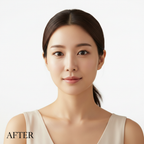 AFTER – Korean model with luminous glass skin after TIRTIR Mask Fit Make-up Fixer 80ml application
