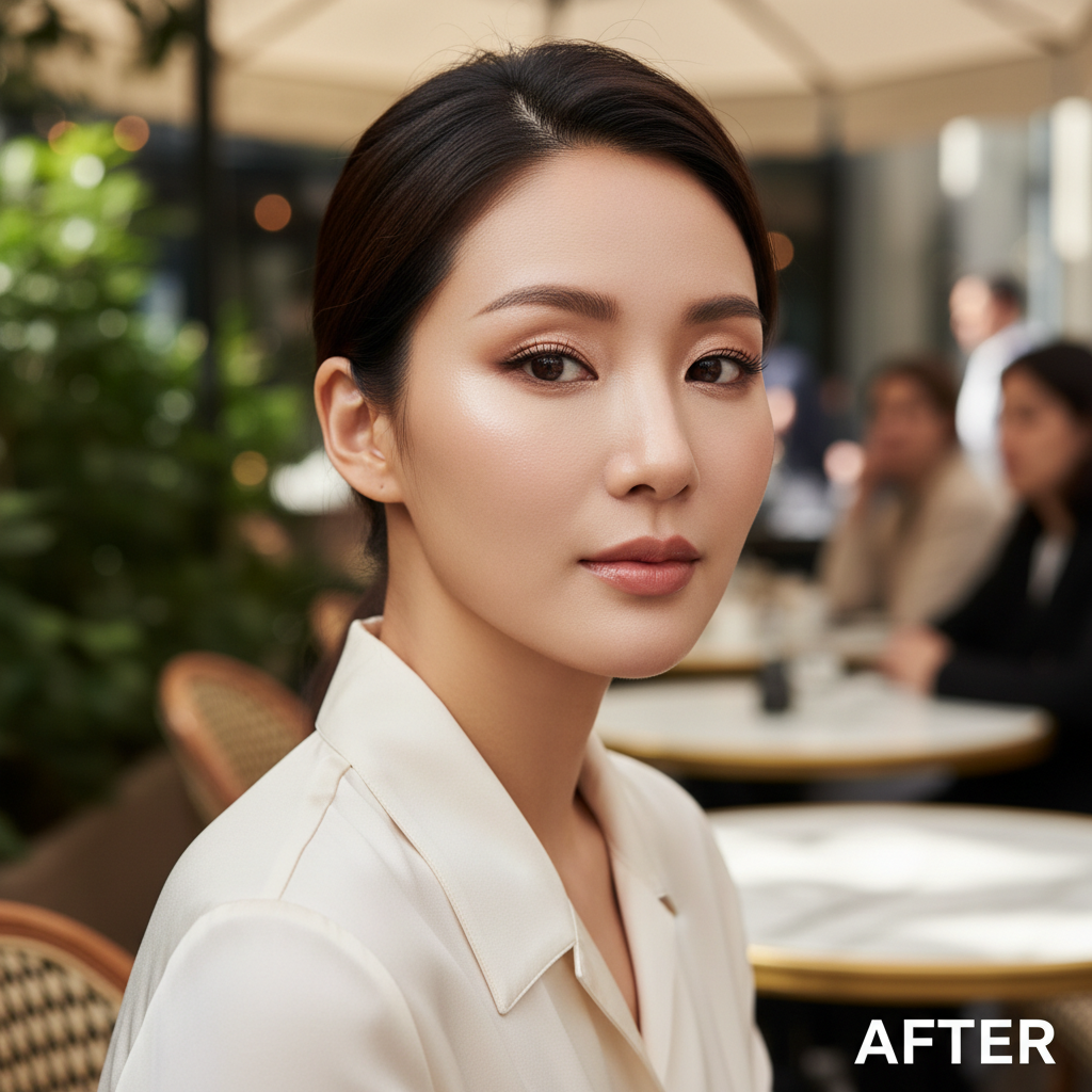 Rom&nd Better Than Palette – AFTER Korean model natural eye makeup outdoor
