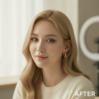 Rom&nd Better Than Palette – AFTER western model glowing eye makeup studio
