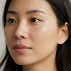 After using SKINFOOD Cica BHA Serum: visibly refined pores, calm even skin tone, smooth glowing complexion result
