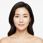 Asian woman with luminous clear skin after SG Hemp Serum skincare routine — Glow Ritual beauty results
