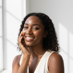 After using SKINFOOD Yuja C Serum — Black woman with visibly clearer, radiant, even-toned skin
