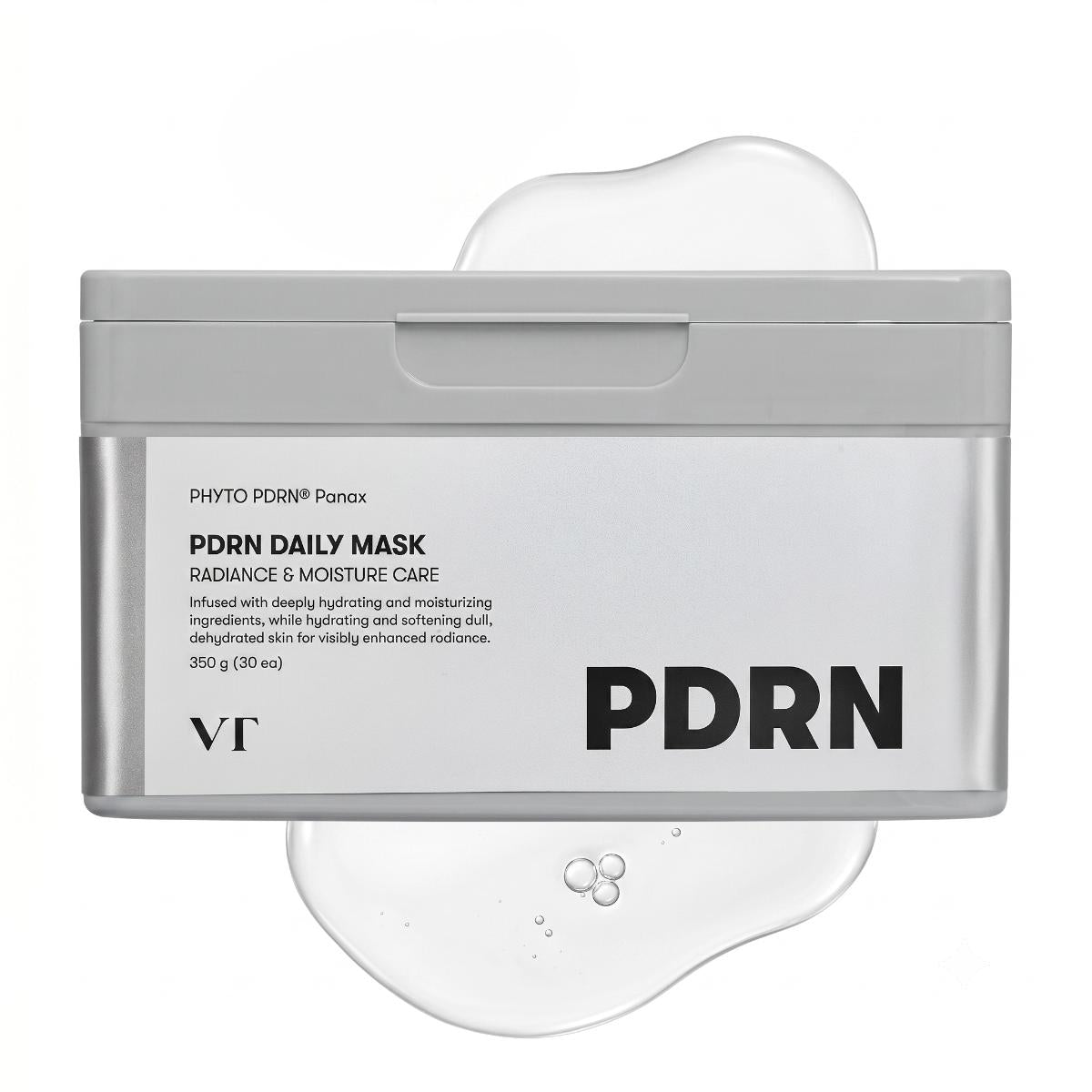 VT PDRN Daily Mask 30 Sheets – Korean PDRN ceramide sheet mask product package, 30 sheets daily hydration skincare
