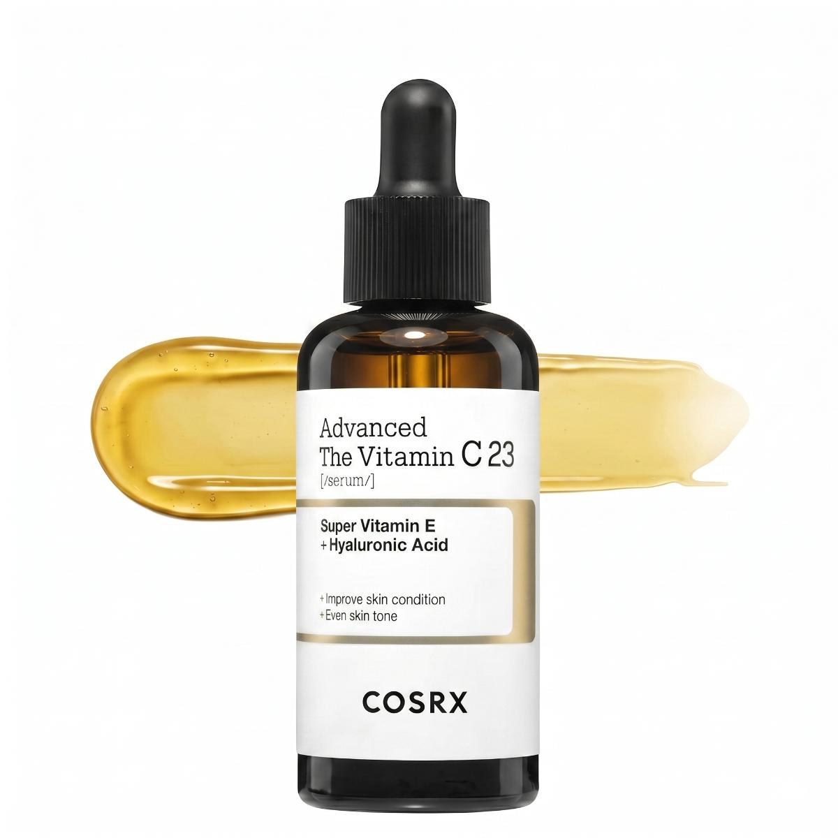 COSRX Advanced The Vitamin C 23 Serum 20g – Amber glass dropper bottle with vitamin C and hyaluronic acid
