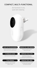 Compact Multi-Functional Pore Vacuum - 6 Skin Benefits Including Blackhead Removal, Acne Reduction and Firming

