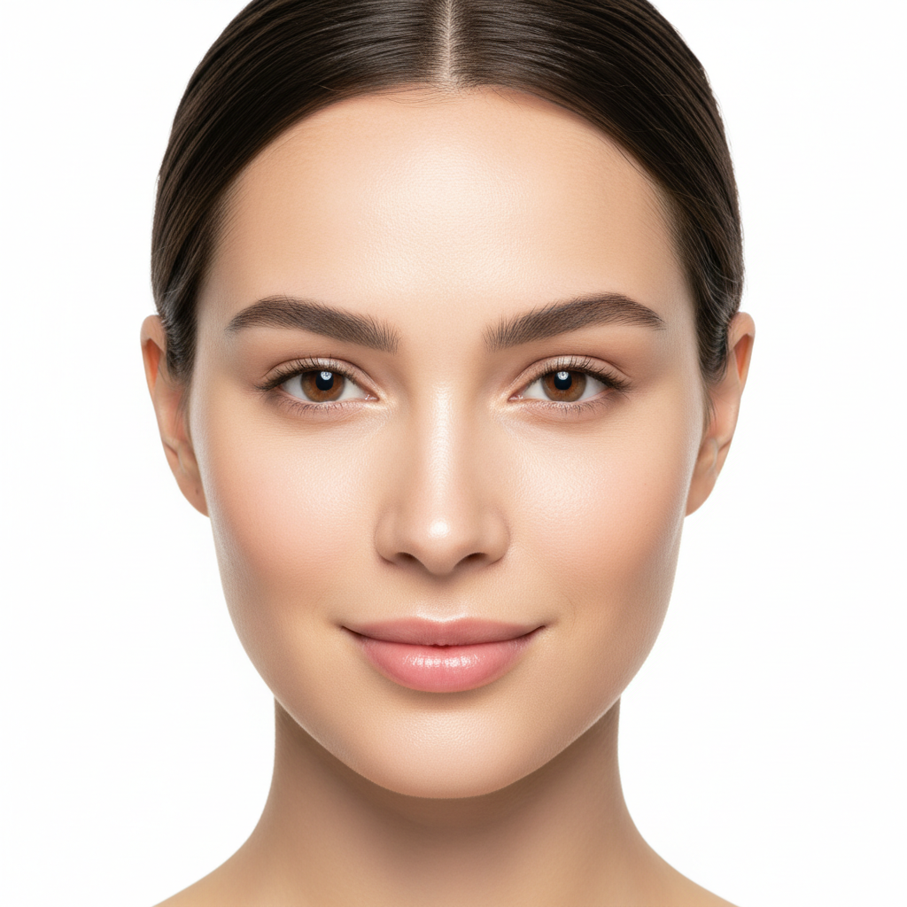 Beauty of Joseon Revive Eye Serum – Western woman with clear radiant skin, firm youthful eye area after Korean anti-aging serum
