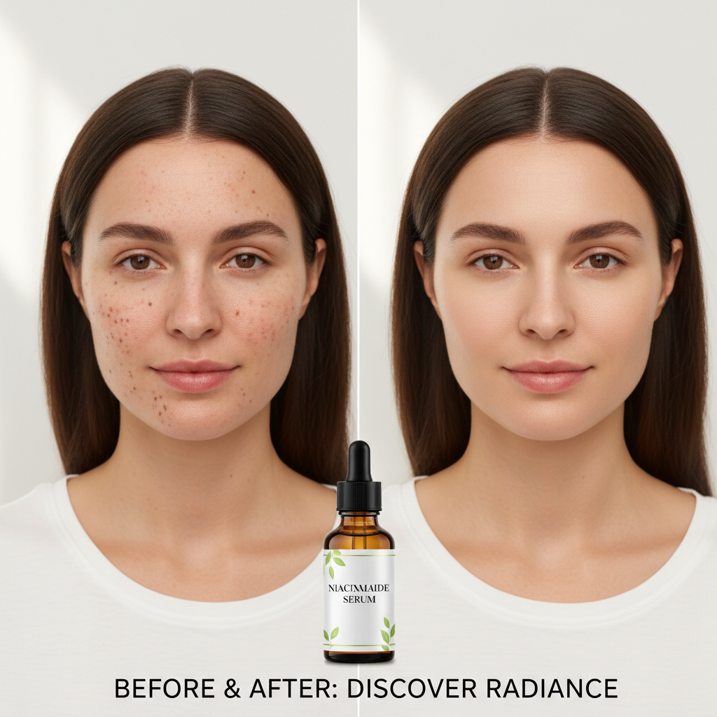 COSRX Vitamin C 23 Serum – Western model showing dark spot treatment results with vitamin C brightening serum
