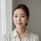 Korean woman with clean refreshed eyes after using CLIO Kill Lash Mascara Remover
