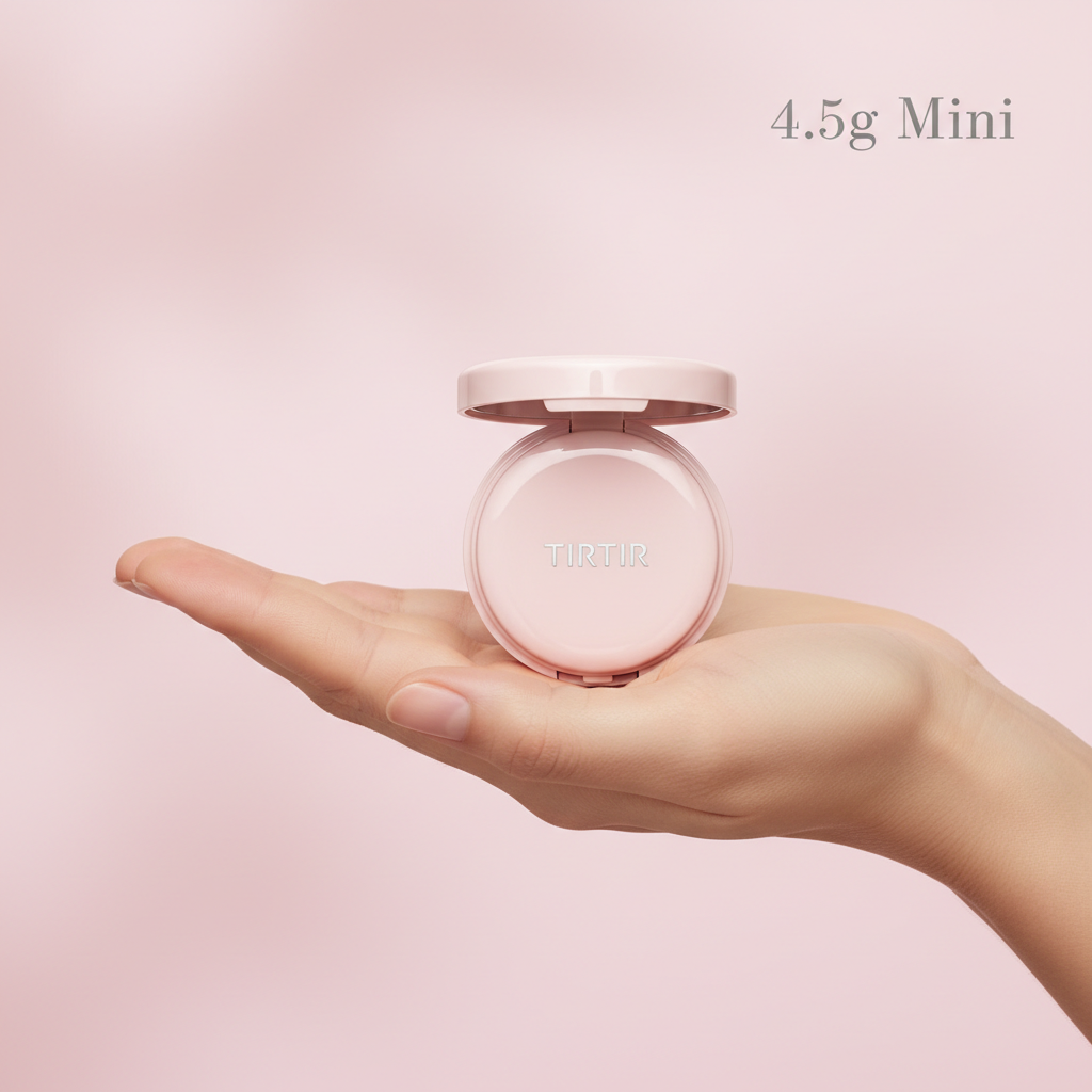 TIRTIR Mini AI Filter Cushion 4.5g – fits in palm of hand travel size
