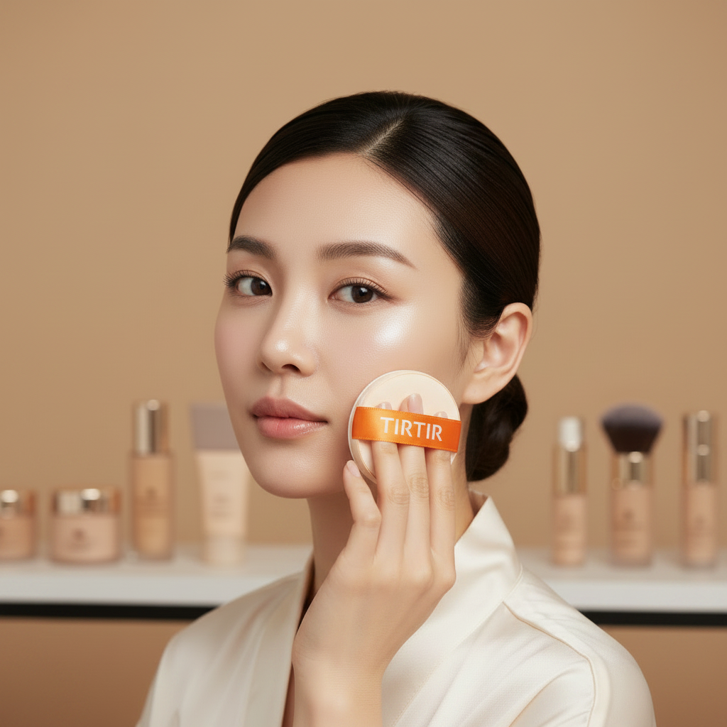 TIRTIR Ai Filter Cushion – puff applicator front text detail
