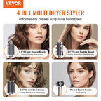 4-in-1 Hair Air Styler - Front View with Attachments
