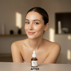 Western woman in her 20s – AFTER using Beauty of Joseon Revive Serum, radiant even-toned skin
