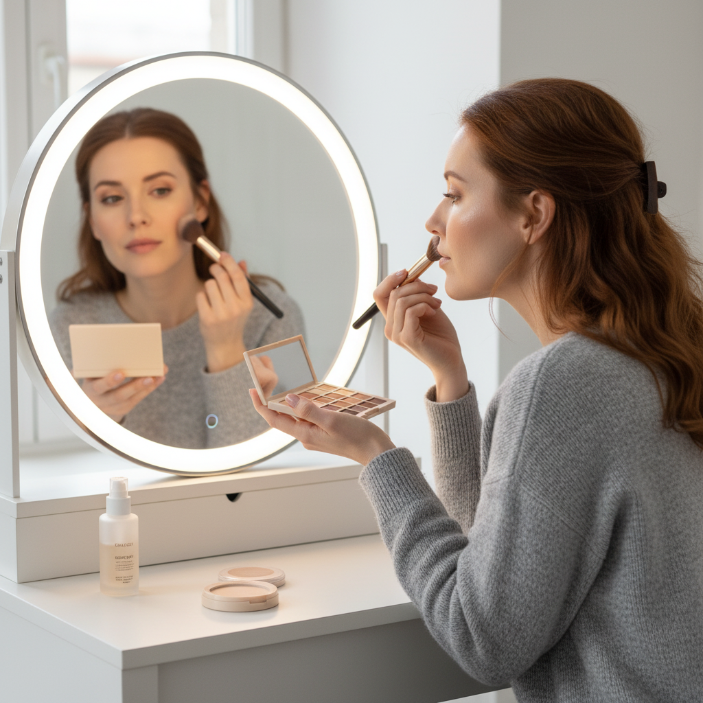Rom&nd Better Than Palette – western model natural casual eyeshadow application
